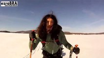 Ezra treinando para o Polo Norte - Ezra Miller Brasil