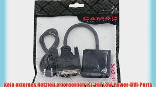 Camac DVI-D 24   1 (m?nnlich) Dual Link Quelle der PC / Laptop auf VGA (weiblich) Monitor /