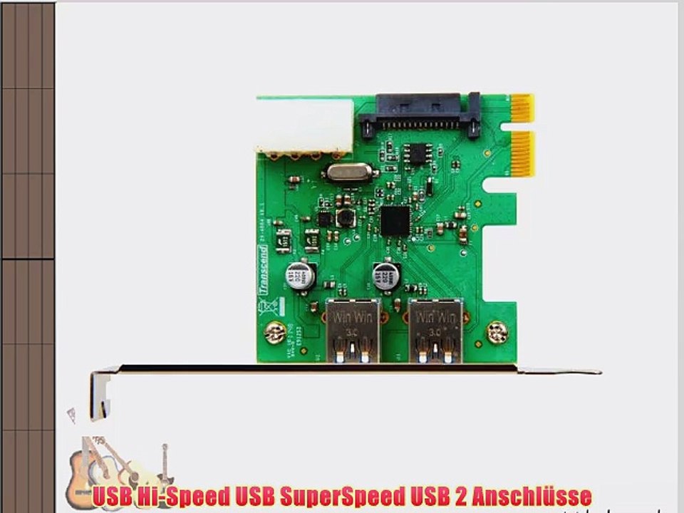 Transcend USB 3.0 Schnittstellenkarte/Adapter PCIe (2 Ports)