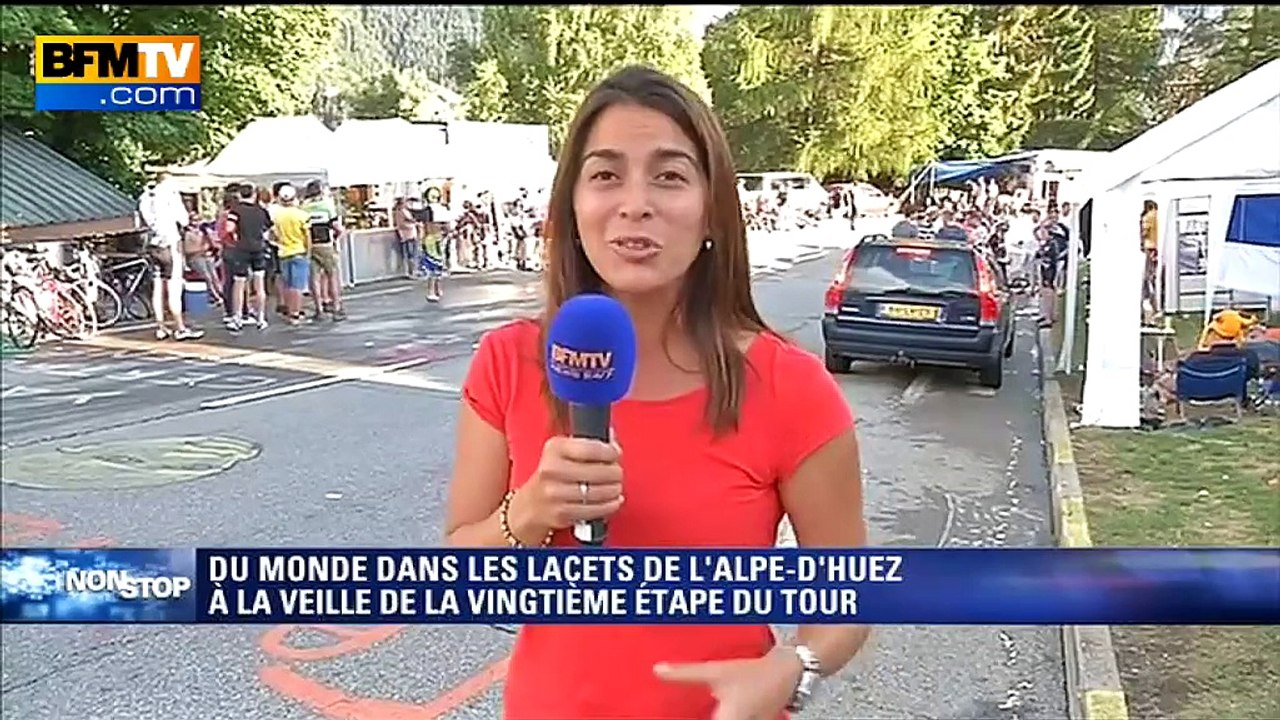 Tour de France: le virage à l'ambiance mythique sur l'ascension de l'Alpes d'Huez