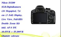 Nikon D3200 SLR Digitalkamera 24 Megapixel  7 6 cm