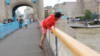 Jumping off London Tower Bridge GOES WRONG!