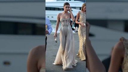 Irina Shayk se luce en St. Tropez en la fiesta de la Fundación de Leonardo DiCaprio