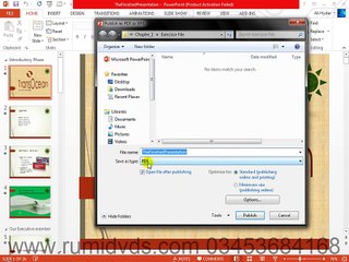Ms power point 2013  in urdu tutorials Publish For PDF & JPEG