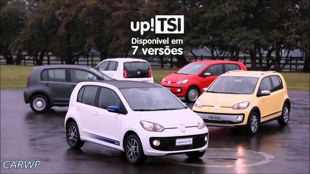TRAILER R$ 43.490-R$ 49.990 Volkswagen Up TSI 2016 1.0 Turbo Flex 105 cv 16,8 mkgf 184 kmh 0-100 kmh 9,1 s 12,7 kml @ 60