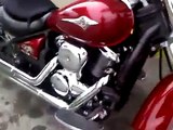 Kawasaki Vulcan 900: Vance and Hines Slashcut Staggereds