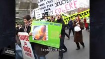 ACTION DISCRETE - Extrait : Manif anti-IVG