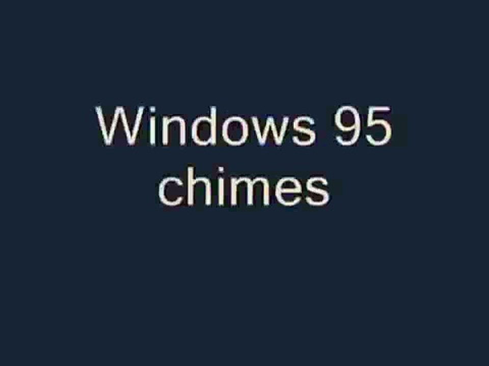 Windows 95 Startup and Shutdown sounds