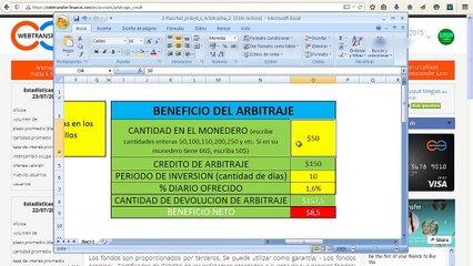 WEBTRANSFER - COMO FUNCIONA EL ARBITRAGE #2