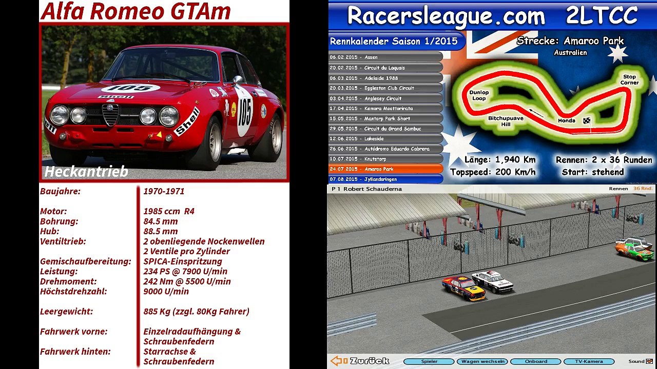 racersleague 2LTCC Lauf 12 Amaroo Park