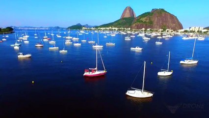 Praia de Botafogo - RJ - Filmagem Aérea.