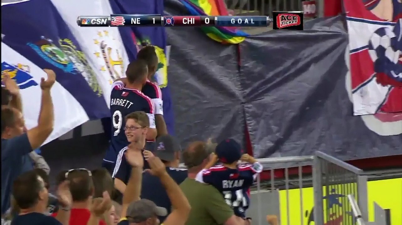Juan Agudelo - Goal- New England Revolution vs Chicago Fire - MLS - 08-17-2013