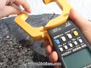 Medir Factor de Potencia y Potencia con Amperimetro Hioki 3286-20