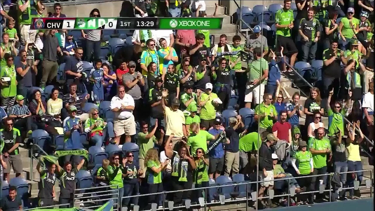 Obafemi Martins Goal - Seattle Sounders FC v Chivas USA - MLS 09-27-2014