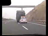 overloaded truck fighting with cop's  at north China hwy