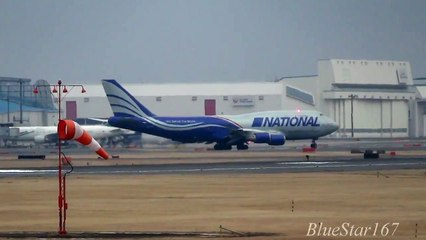 National Airlines Boeing 747-400BCF (N952CA) takeoff from NRT-RJAA (Narita) RWY 34L