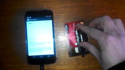 Android app clones a Mastercard NFC card