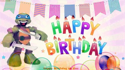 Happy Birthday Song Teenage Mutant Ninja Turtles Mega Mutant | Children Songs