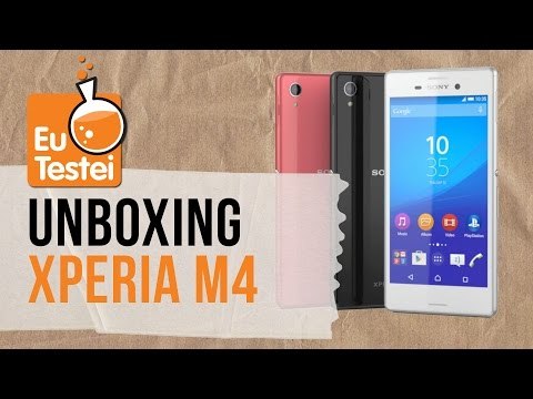 Sony Xperia M4 Aqua Dual E2363 Smartphone - Vídeo Unboxing EuTestei Brasil