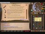 Armelon 777 gets level 70 attack and Abyssal Whip on Runescape