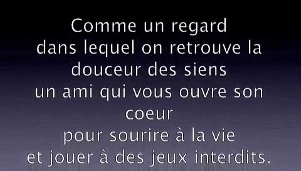 Jeux interdits-Patrick Fiori (paroles)