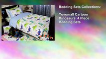 Yoyomall Cartoon Dinosaurs 4 Piece Bedding Sets