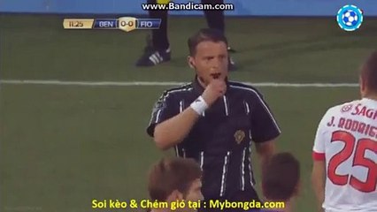 Jonathan Rodriguez Gets injured Benfica 0-0 Fiorentina 25.07.2015 HD