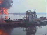 gas barge blows up
