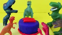 Play Doh Barney and Friends Bakery Toy Story Rex Toy Dinosaurs Eating Playdough Cake Candy