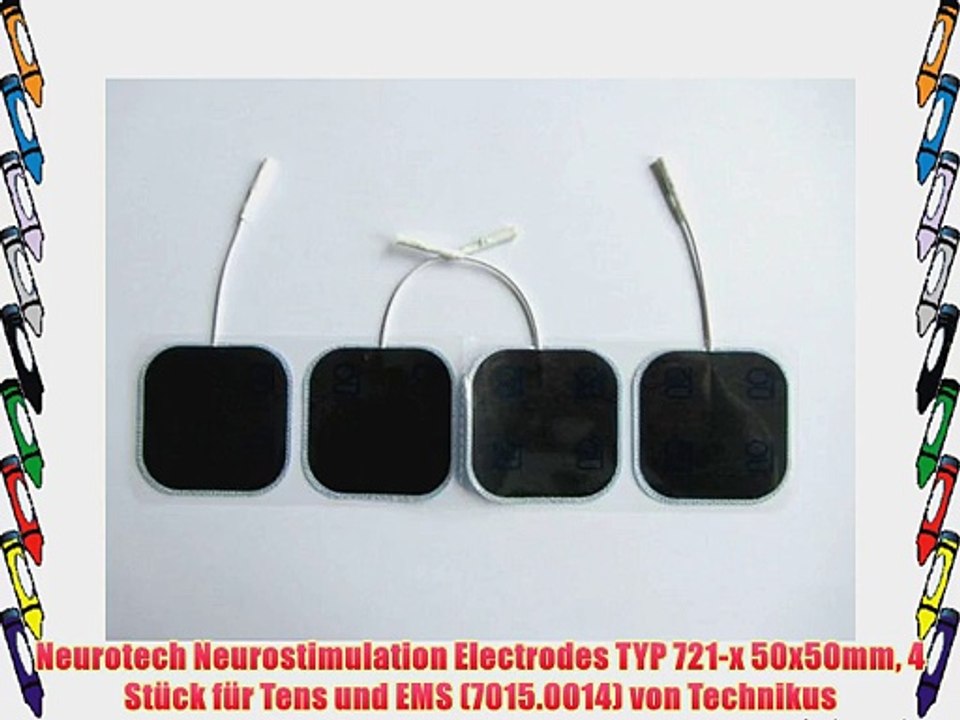 Neurotech Neurostimulation Electrodes TYP 721-x 50x50mm 4 St?ck f?r Tens und EMS (7015.0014)