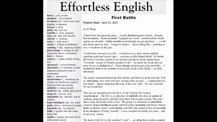 [Effortless English] - Lesson20 -  First Battle - Audio