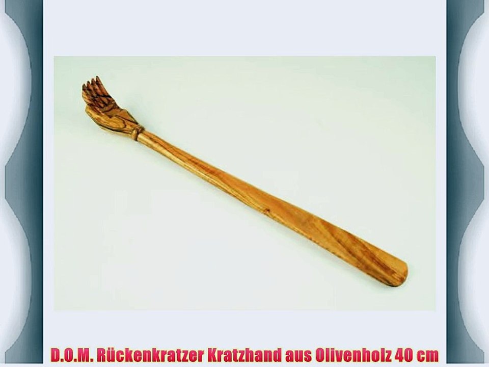 D.O.M. R?ckenkratzer Kratzhand aus Olivenholz 40 cm