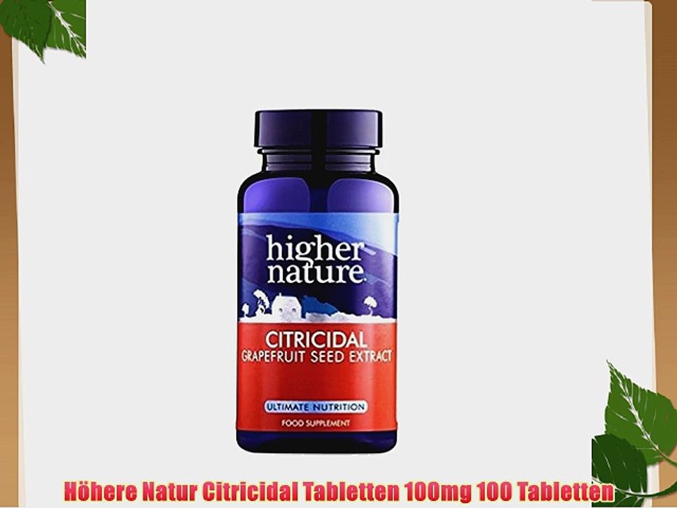 H?here Natur Citricidal Tabletten 100mg 100 Tabletten