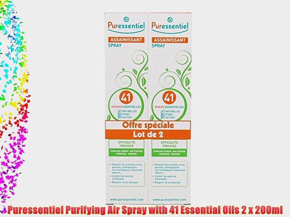 Puressentiel Purifying Air Spray with 41 Essential Oils 2 x 200ml