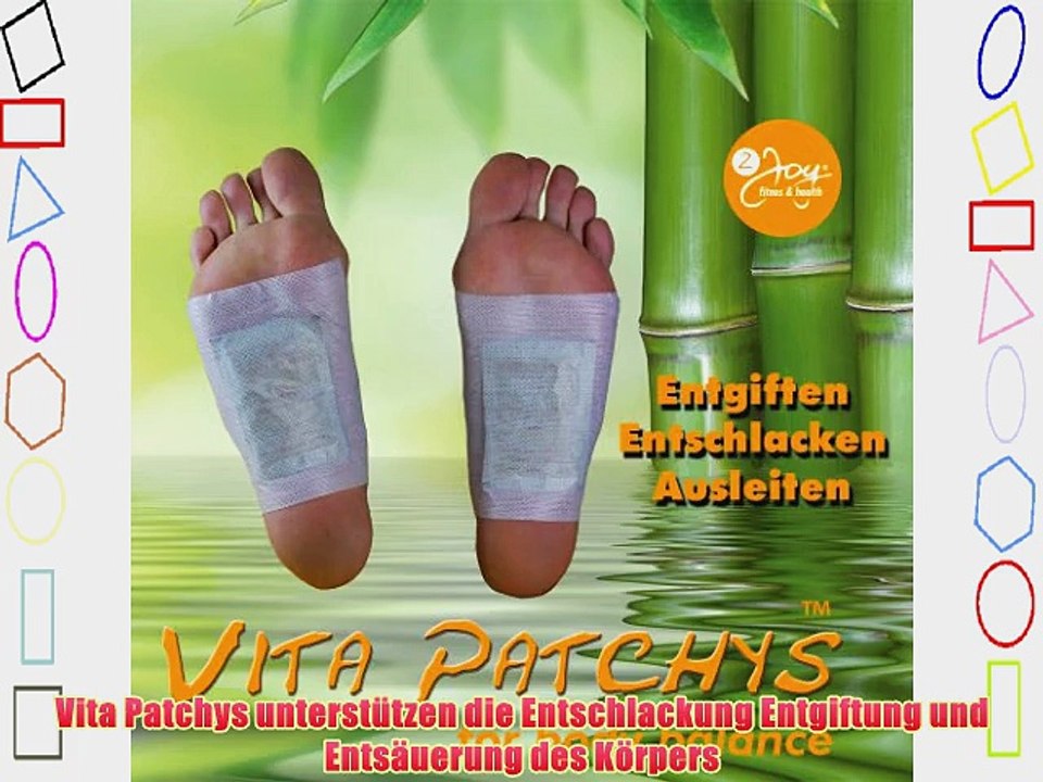100 x Vita Patchy? Vitalpflaster Gold mit hochwertigem Turmalin Fusspflaster Pflaster Pad Entgiften