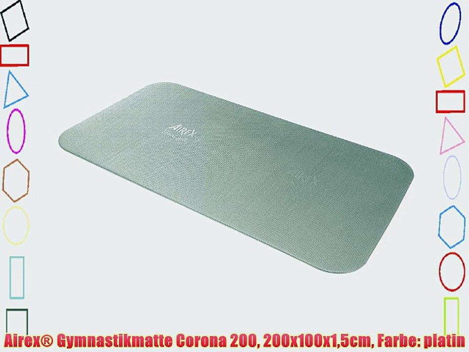Airex? Gymnastikmatte Corona 200 200x100x15cm Farbe: platin