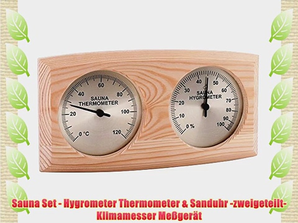 Sauna set - hygrometer thermometer