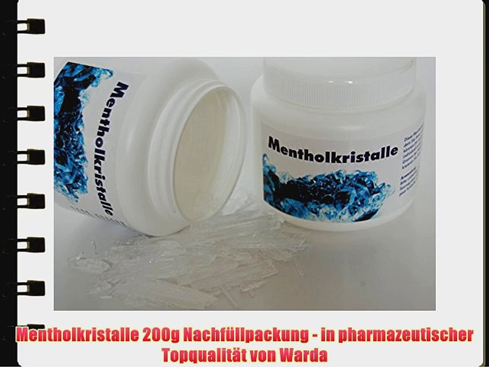 Mentholkristalle 200g Nachf?llpackung - in pharmazeutischer Topqualit?t von Warda