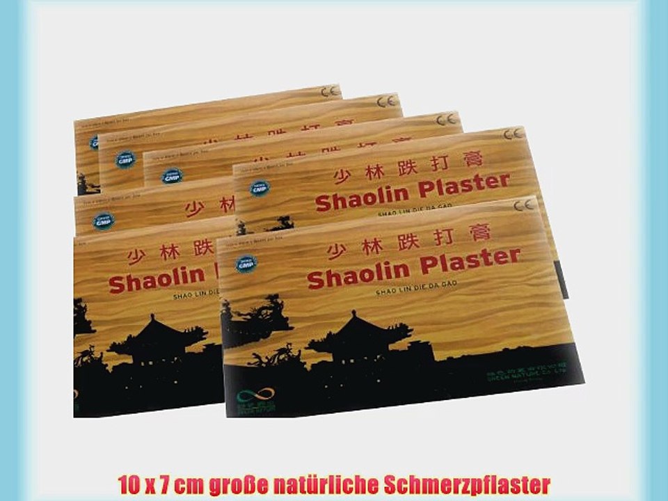 80 St?ck SHAOLIN PFLASTER  10 x 7 cm aus China - Green Nature preiswerte Gro?packung