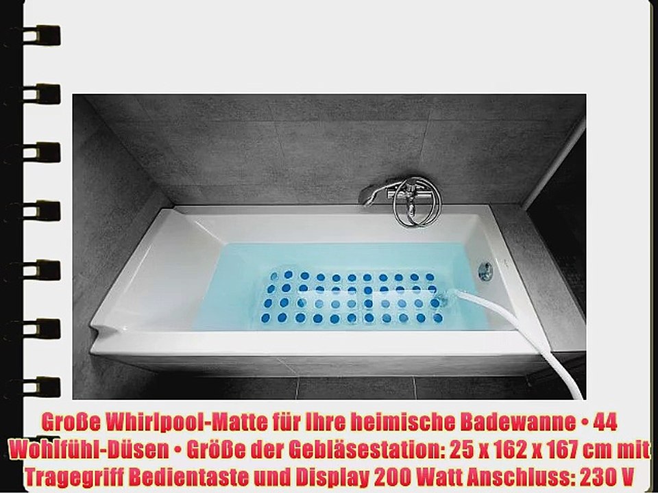 newgen medicals Whirlpoolmatte f?r die Badewanne