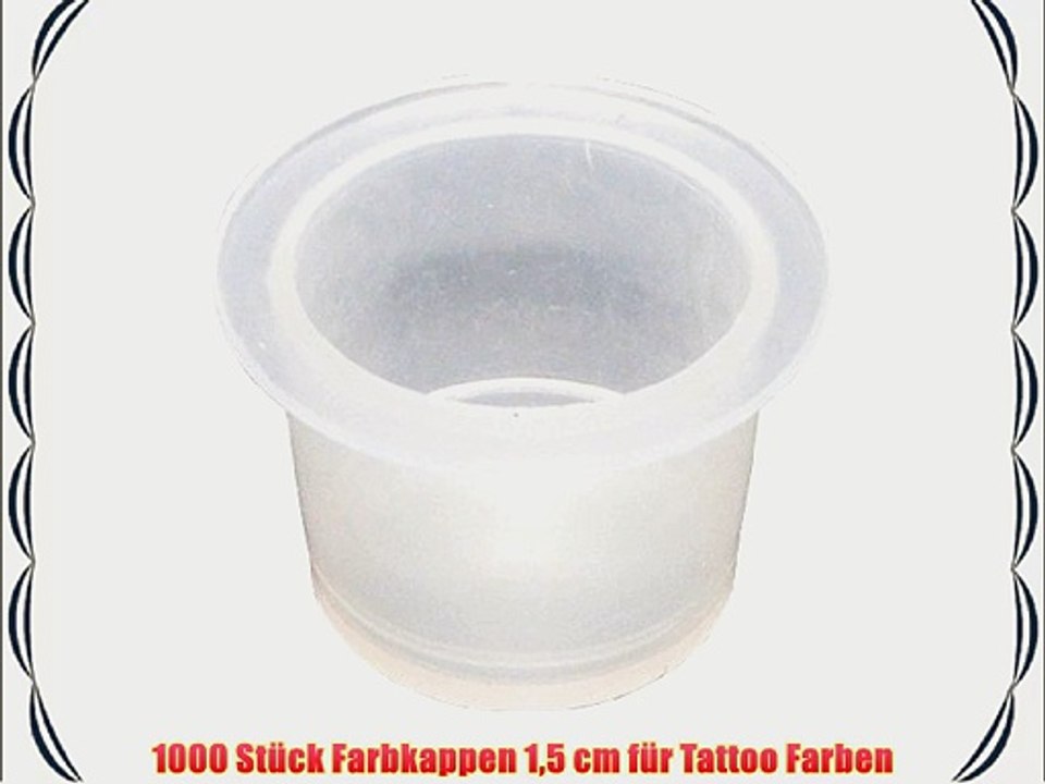 1000 St?ck Farbkappen 15 cm f?r Tattoo Farben