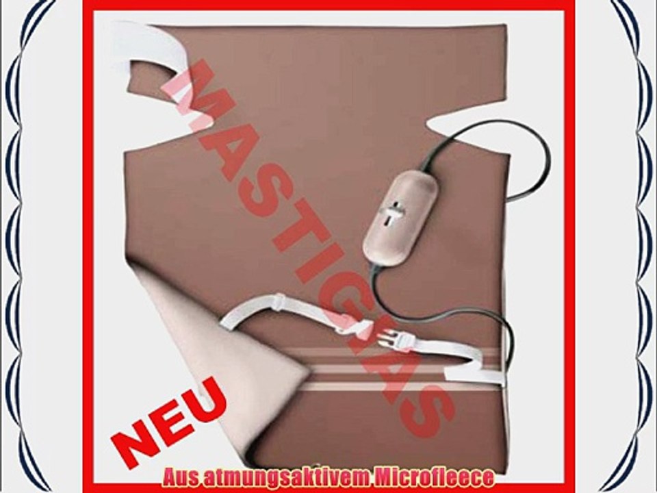 Soft R?cken-Nacken-Heizkissen gross 54 x 38 cm 100W 3 Stufen