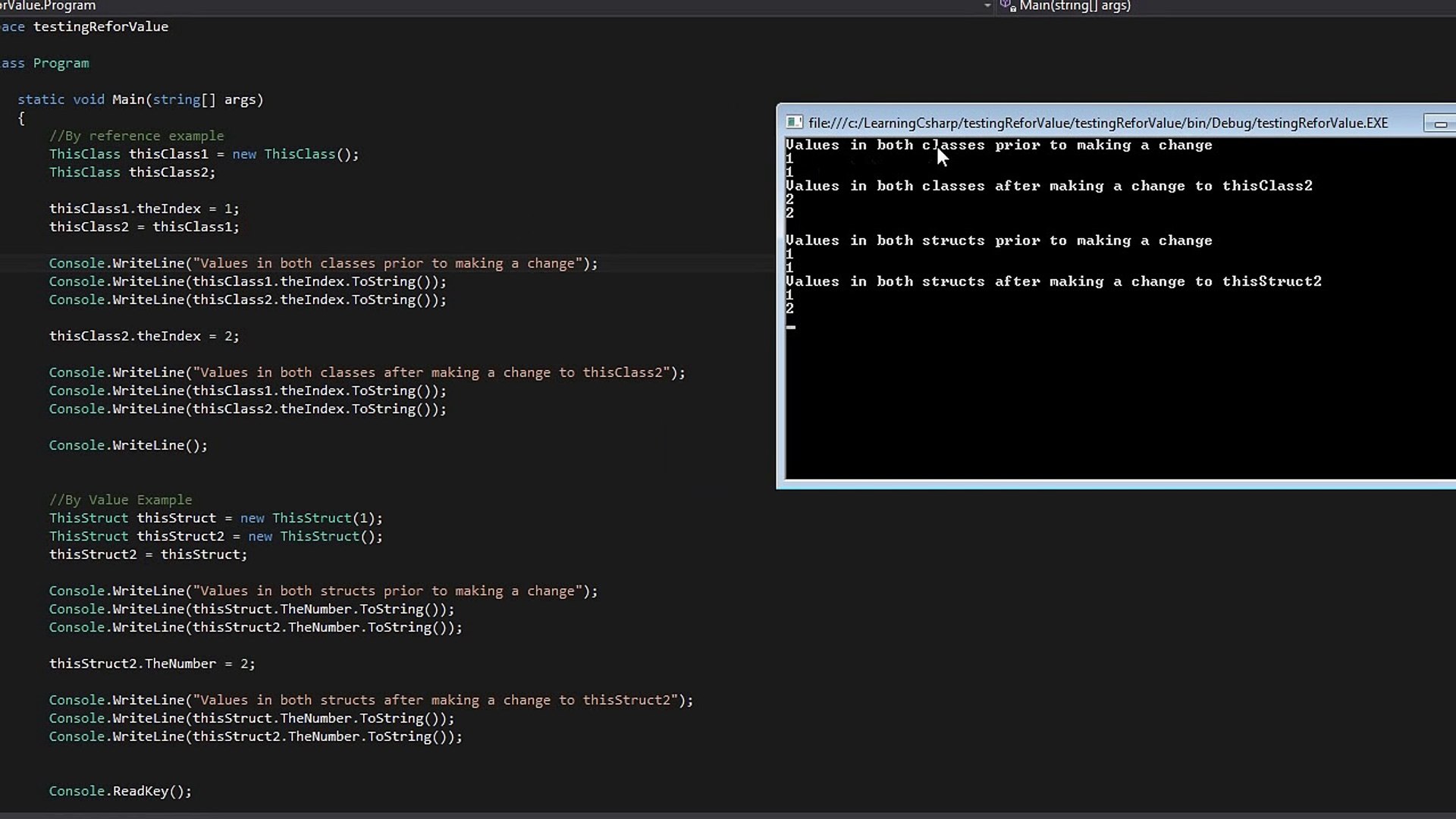 Learning C# - Lesson 6 - Data Structures