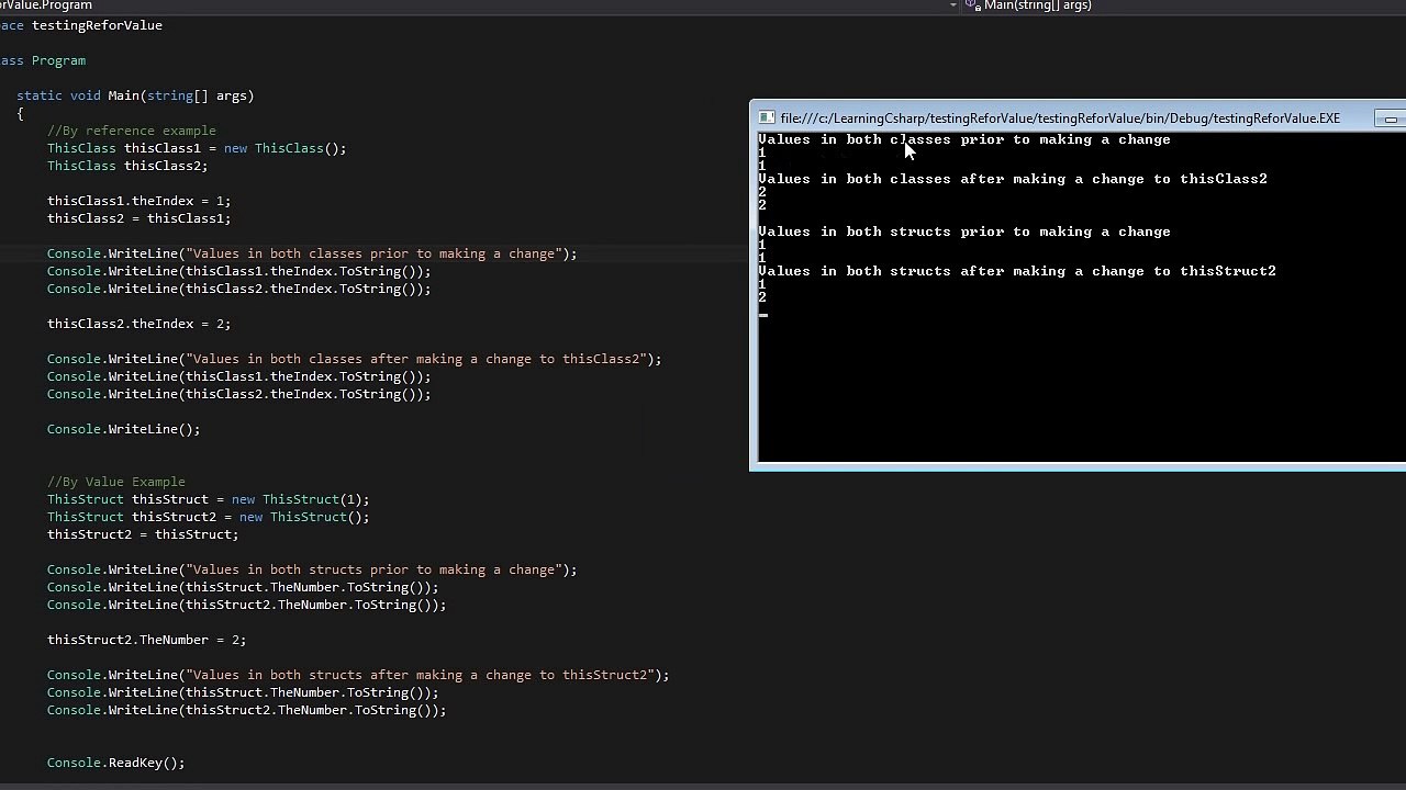 Learning C# - Lesson 6 - Data Structures