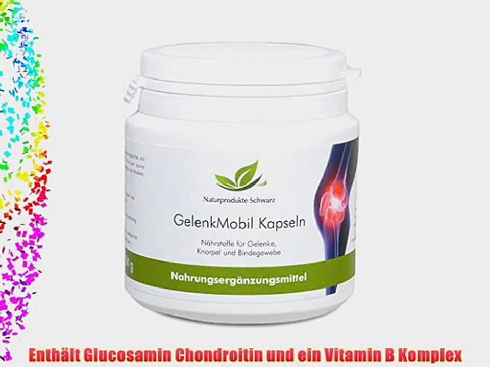Naturprodukte Schwarz - Gelenk Mobil Kapseln mit Glucosamin und Chondroitin 135 st.