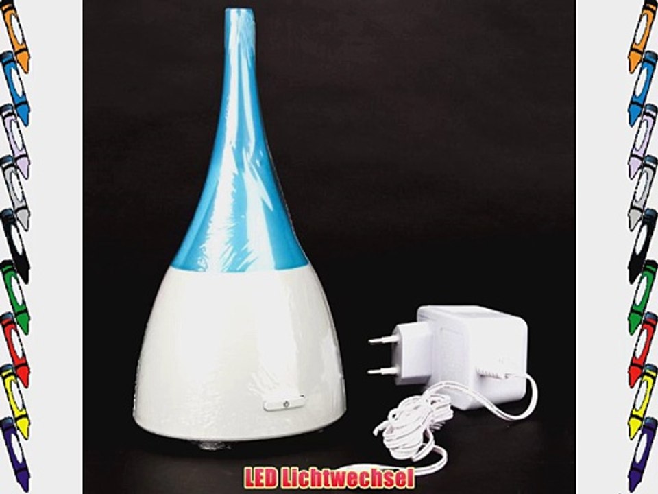 PAJOMA 49810 Aroma-Diffuser AirActiv T?rkis LED- Beleuchtung Ultraschalltechnologie H?he 23cm