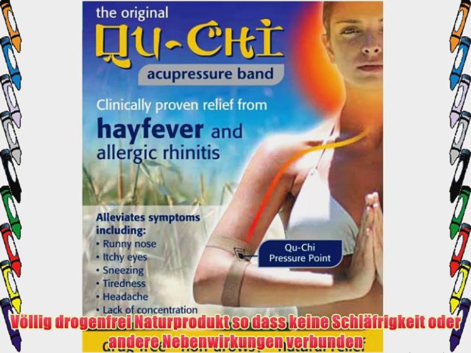 Qu-Chi Akupressur-Band - Klinisch erprobt gegen Heuschnupfen