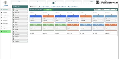 Schichtplaner Online - kostenlos und online den Schichtplan erstellen