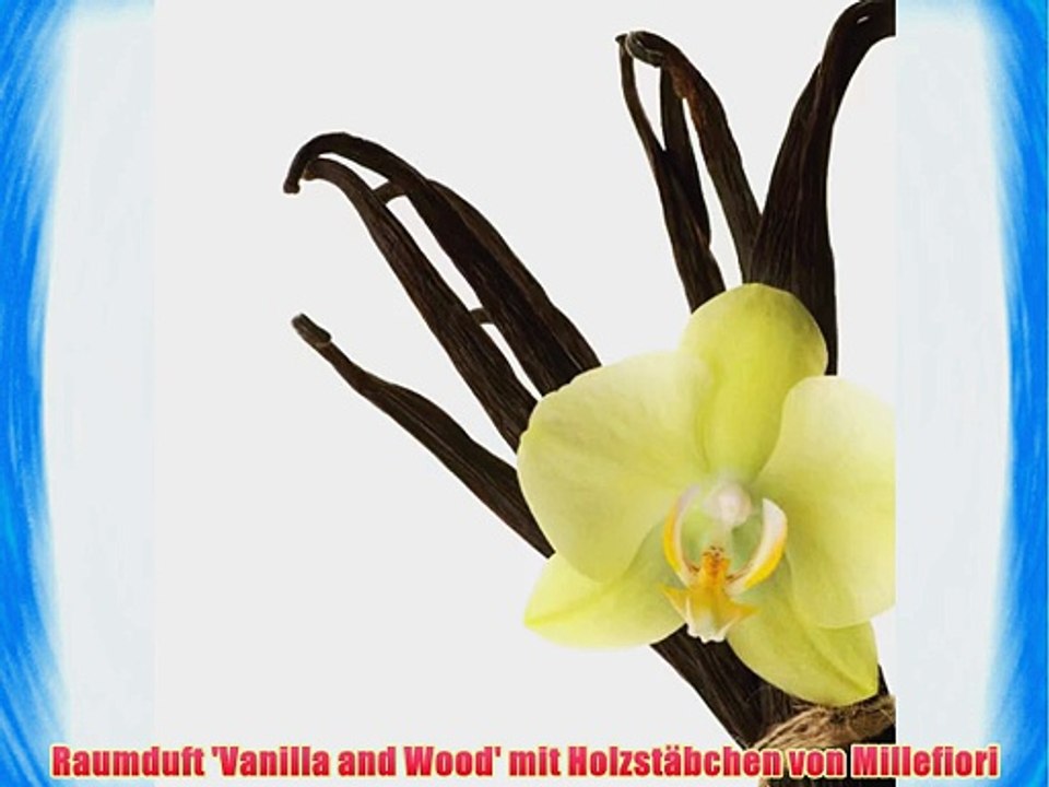 Raumduft 'Vanilla and Wood' mit Holzst?bchen von Millefiori