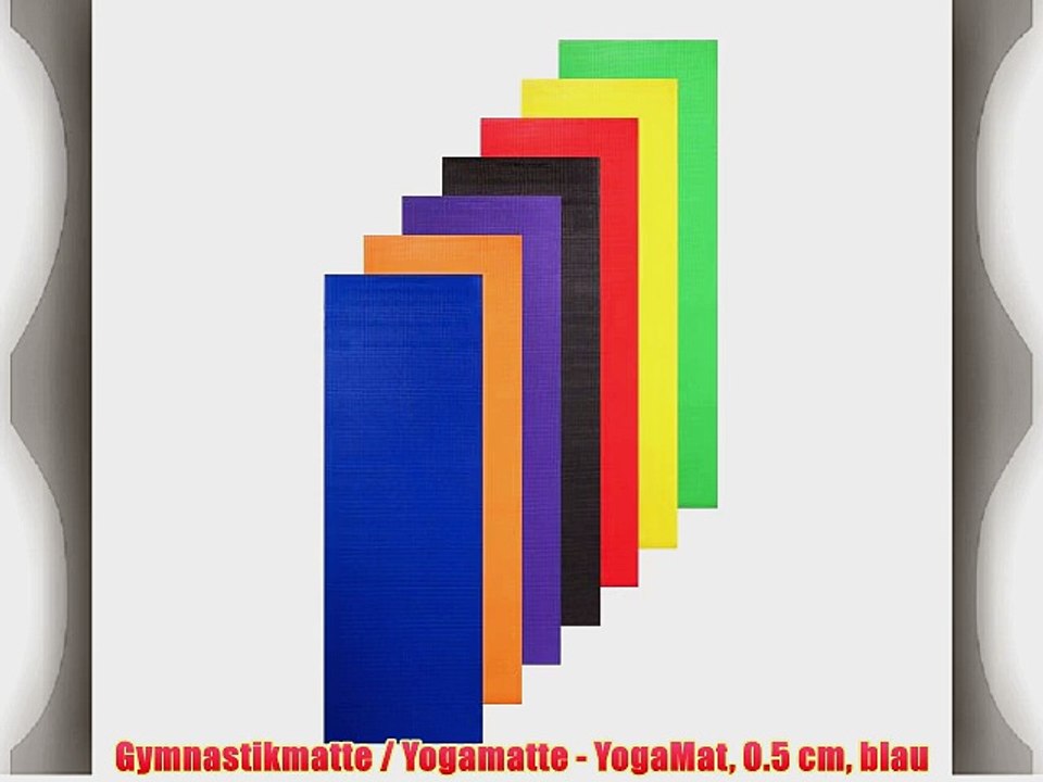 Gymnastikmatte / Yogamatte - YogaMat 0.5 cm blau